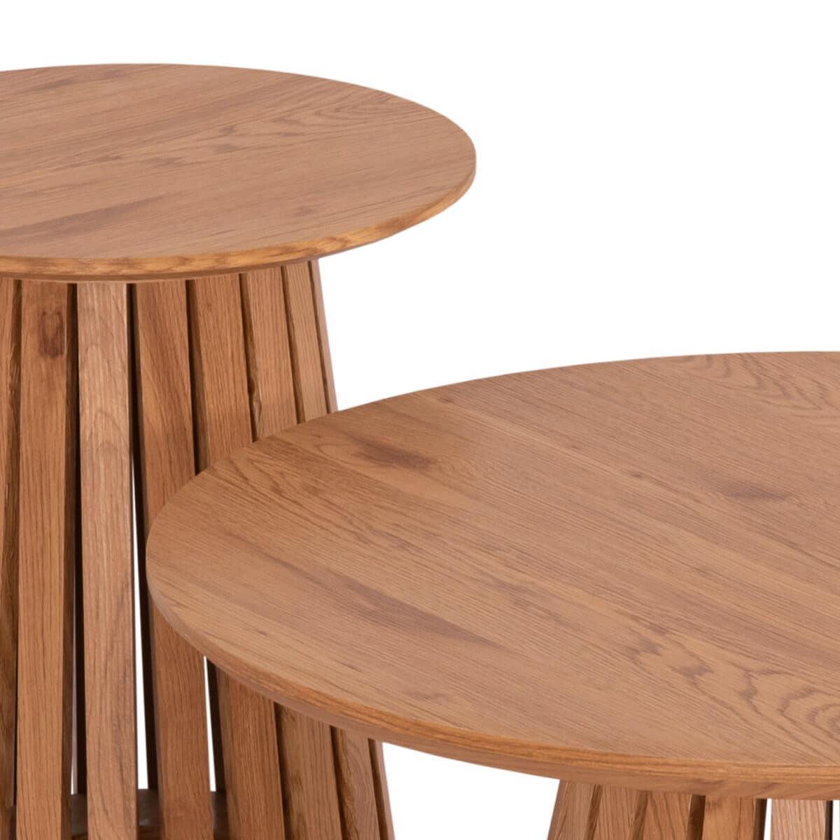 set-2tmch-trapezia-salonioy-fb921083-mdf-3 ΣΕΤ 2ΤΜΧ ΤΡΑΠΕΖΙΑ ΣΑΛΟΝΙΟΥ TALBERT HM21083 MDF ΦΥΣΙΚΟ ΞΥΛΟΥ Φ80εκ & Φ45εκ - Image 4