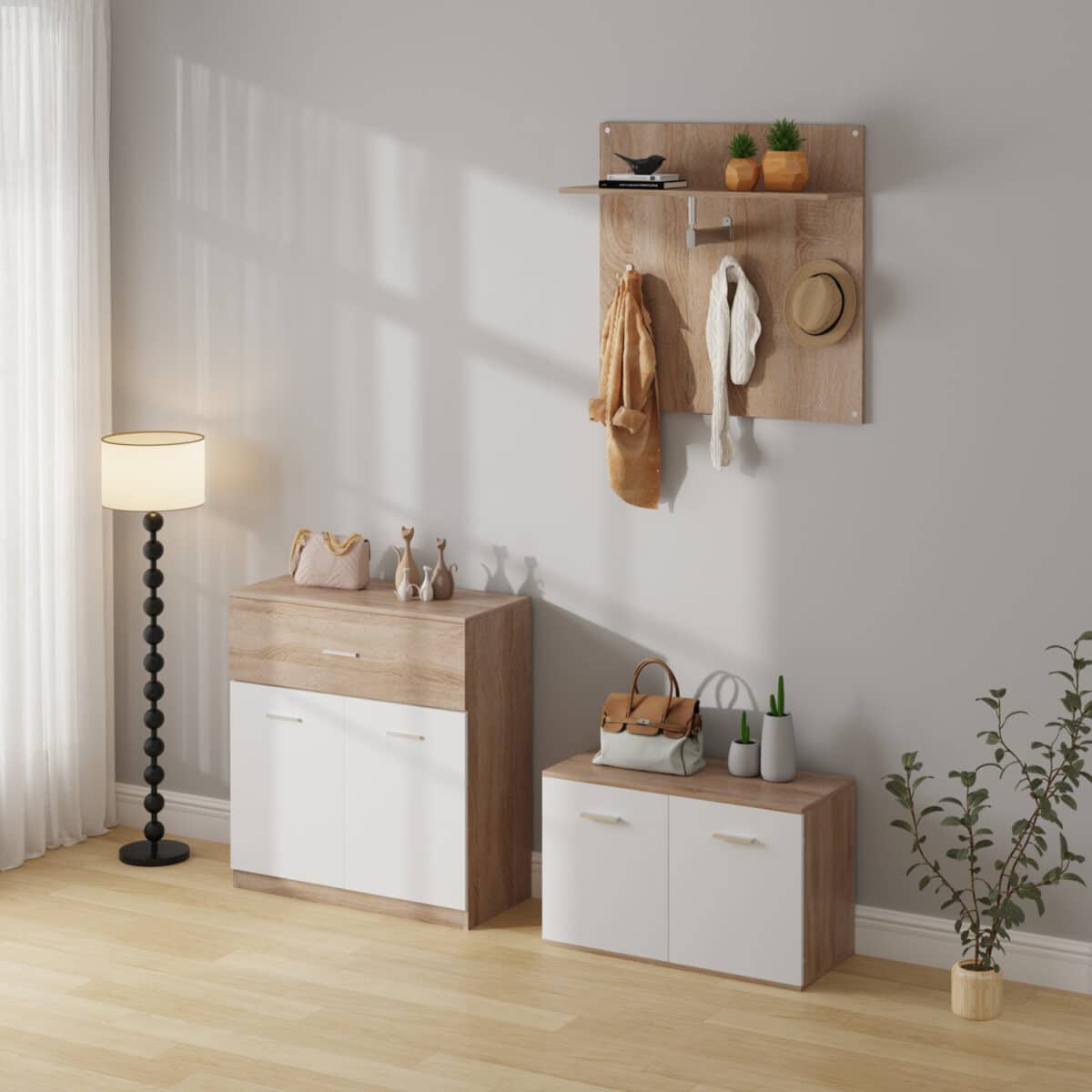 ΣΕΤ ΕΙΣΟΔΟΥ 3ΤΜΧ DIONNE HM21058 ΜΕΛΑΜΙΝΗ ΣΕ ΣΟΝΑΜΑ-ΛΕΥΚΟ - Image 2