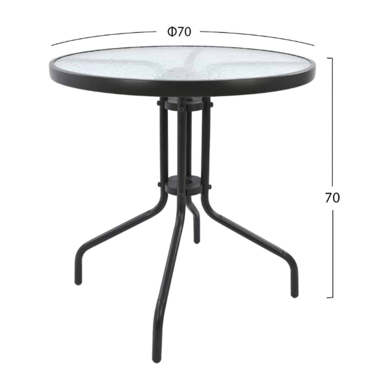 ΣΕΤ ΕΞΩΤ. ΧΩΡΟΥ 3ΤΜΧ HM10711 ΓΚΡΙ ΜΕΤΑΛΛΟ-ΓΥΑΛΙ ΑΣΦΑΛΕΙΑΣ-ΓΚΡΙ TEXTILENE - Image 2