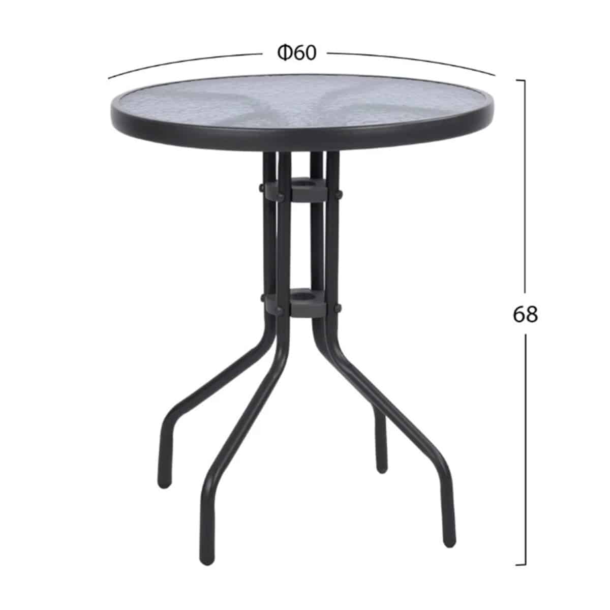 ΣΕΤ ΕΞΩΤ.ΧΩΡΟΥ 3ΤΜΧ LIMA HM21110 ΤΡΑΠΕΖΙ ΜΕ 2 ΠΟΛΥΘΡΟΝΕΣ- ΓΚΡΙ ΧΡΩΜΑ - Image 2