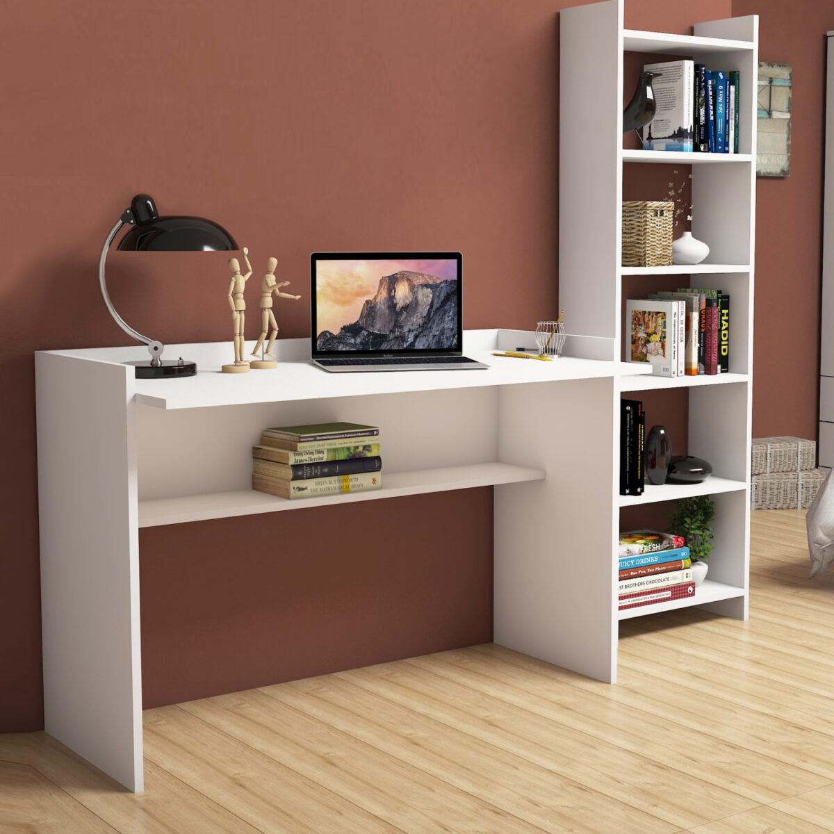 ΣΕΤ ΓΡΑΦΕΙΟΥ 2ΤΜΧ HM11774.11 ΛΕΥΚΗ ΜΕΛΑΜΙΝΗ - Image 2