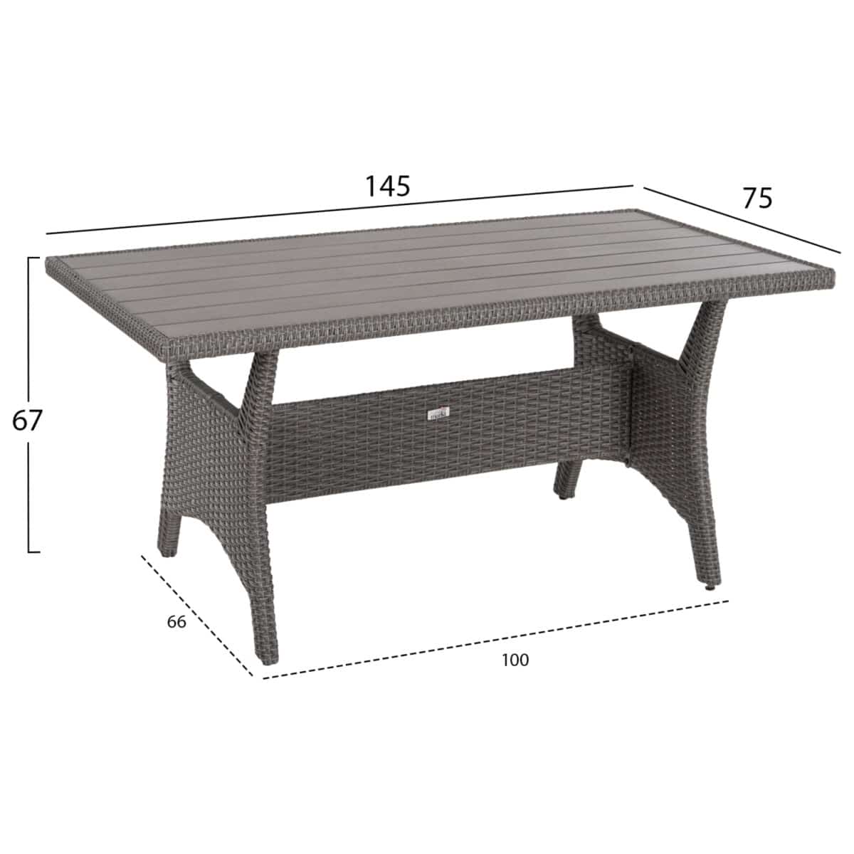 ΣΕΤ ΣΑΛΟΝΙ ΓΩΝΙΑ & ΤΡΑΠΕΖΙ CARSON HM6078.01 ΓΚΡΙ ΣΥΝΘ.RATTAN-ΜΑΞΙΛΑΡΙΑ - Image 3