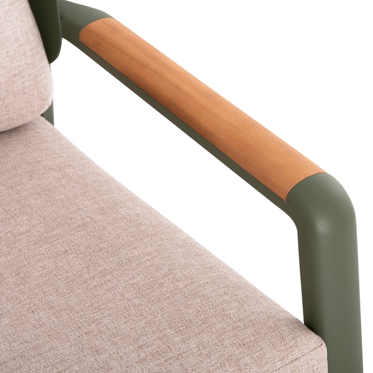 ΣΕΤ ΣΑΛΟΝΙ ΕΞ.ΧΩΡΟΥ 4ΤΜΧ ELARA HM6195.06 ΠΡΑΣΙΝΟ ΑΛΟΥΜΙΝΙΟ-ΜΠΕΖ OLEFIN-TEAK ΦΥΣΙΚΟ - Image 7