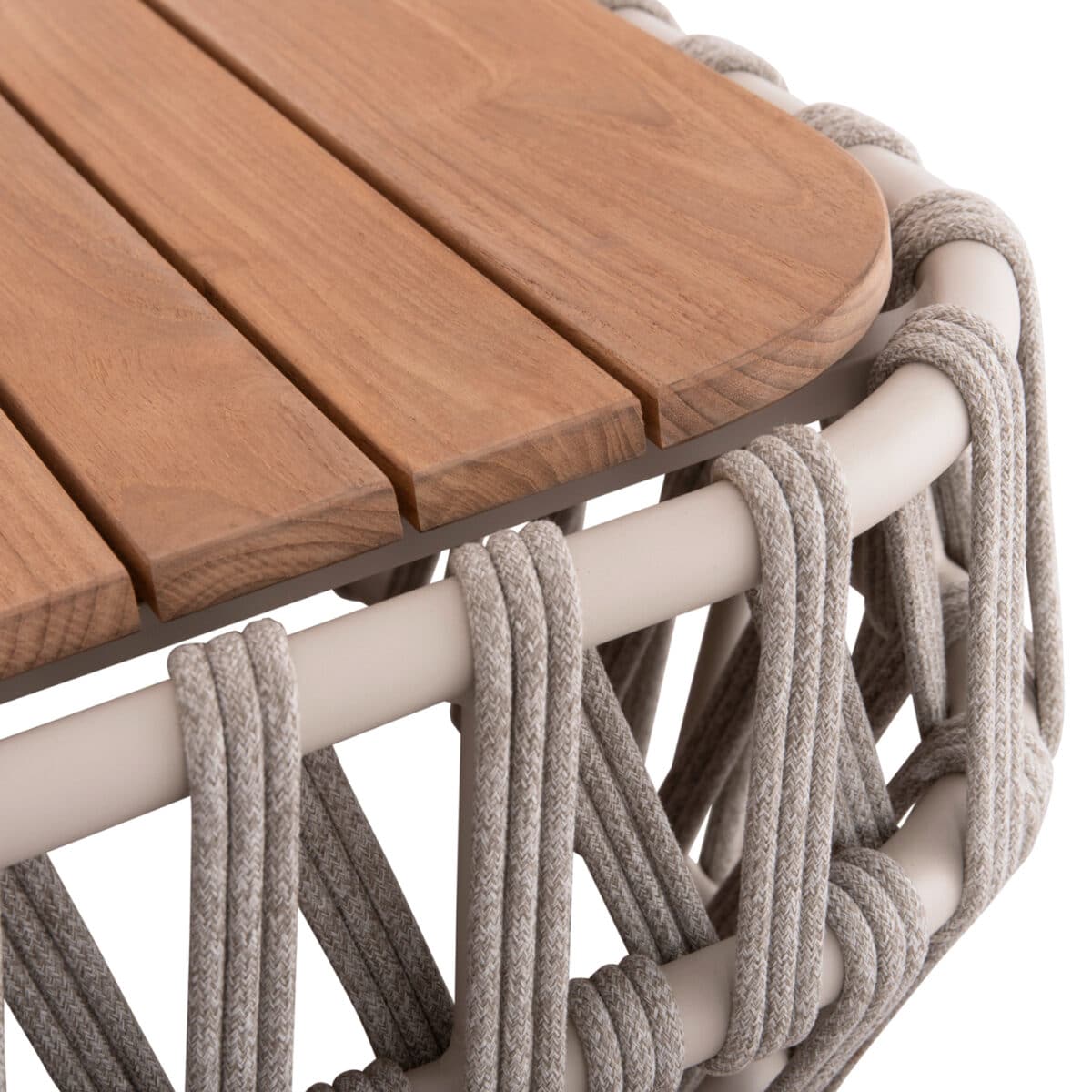 ΣΕΤ ΣΑΛΟΝΙ ΕΞ.ΧΩΡΟΥ 4ΤΜΧ SABO HM6208.02 ΜΠΕΖ OLEFIN & P.E.ΣΧΟΙΝΙ-ΚΡΕΜ ΑΛΟΥΜ.-ΞΥΛΟ TEAK - Image 9