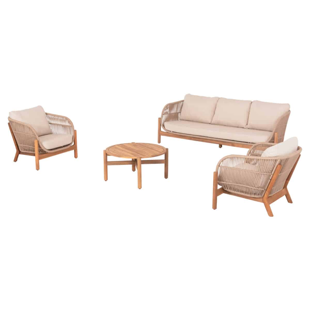 ΣΕΤ ΣΑΛΟΝΙ ΕΞ.ΧΩΡΟΥ 4ΤΜΧ SANJI HM6219 ΞΥΛΟ ΑΚΑΚΙΑΣ-ΑΛΟΥΜΙΝΙΟ-ΣΧΟΙΝΙ - Image 5