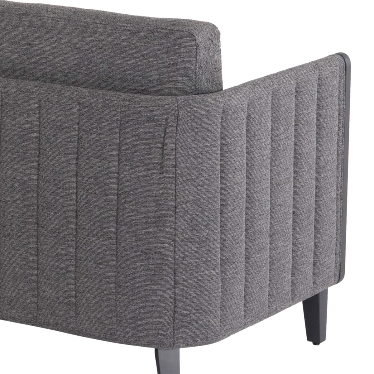 ΣΕΤ ΣΑΛΟΝΙ ΕΞΩΤΕΡΙΚΟΥ ΧΩΡΟΥ 4ΤΜΧ LARRY HM6188.01 ΑΛΟΥΜΙΝΙΟ ΣΚΟΥΡΟ ΓΚΡΙ- P.E.ΥΦΑΣΜΑ - Image 7