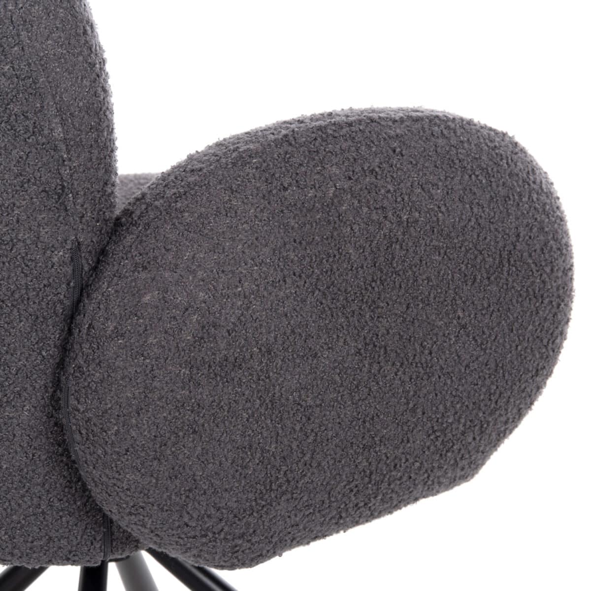 ΣΕΤ ΤΡΑΠΕΖΑΡΙΑ ΕΣΩΤ.ΧΩΡΟΥ 7ΤΜΧ HM11975 ΤΡΑΠΕΖΙ ΒΕΝΤ & 6 ΠΟΛΥΘΡΟΝΕΣ WINON (ΓΚΡΙ) - Image 9