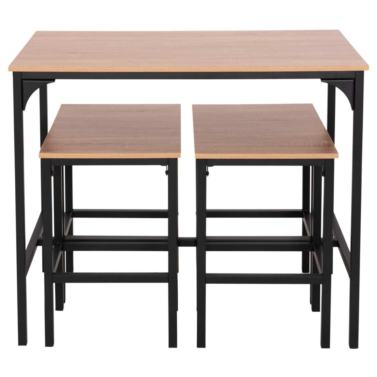 ΣΕΤ ΤΡΑΠΕΖΑΡΙΑ ΜΠΑΡ 5ΤΜΧ BOXY HM9882.01 ΜΑΥΡΟ ΜΕΤΑΛΛΟ-ΜΕΛΑΜΙΝΗ ΣΕ SONAMA - Image 5