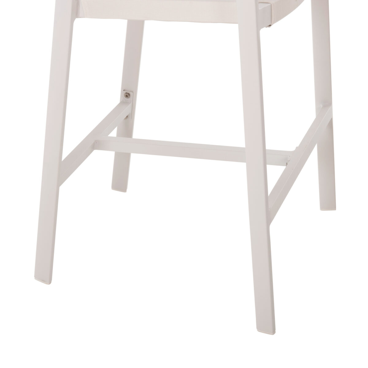 ΣΚΑΜΠΟ ΑΛΟΥΜΙΝΙΟΥ ΛΕΥΚΟ HM5892.32 ΜΕΣ. ΥΨΟΥΣ-ΜE RATTAN & TΕΧΤLINE 57x57x99,5Yεκ. - Image 8