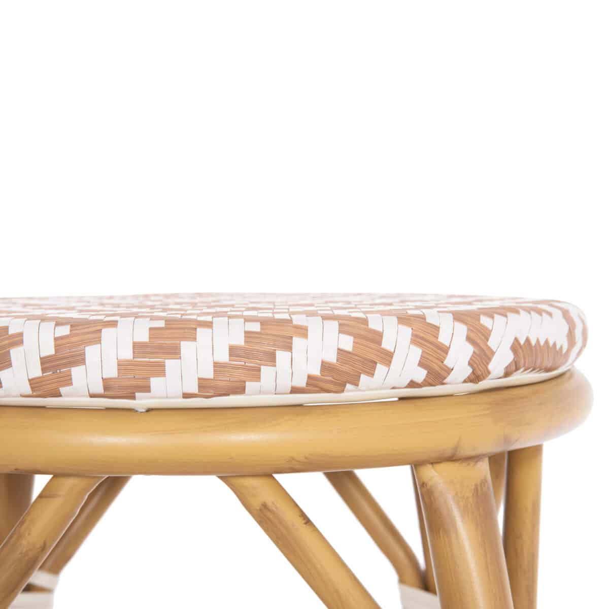 ΣΚΑΜΠΟ ΑΛΟΥΜΙΝΙΟΥ ΜΕΣ.ΥΨΟΥΣ CHINO HM6286.04 BAMBOO LOOK ΦΥΣΙΚΟ & TEXTILENE 43x43x65Υεκ - Image 6