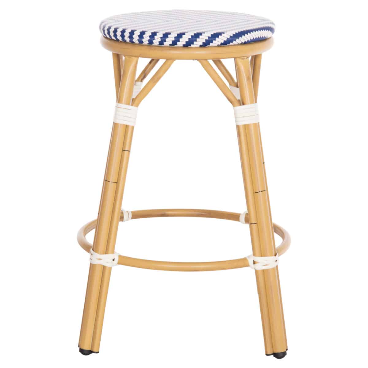 ΣΚΑΜΠΟ ΑΛΟΥΜΙΝΙΟΥ ΜΕΣ.ΥΨΟΥΣ CHINO HM6286.05 BAMBOO LOOK & TEXTILENE ΜΠΛΕ 43x43x65Υεκ - Image 4