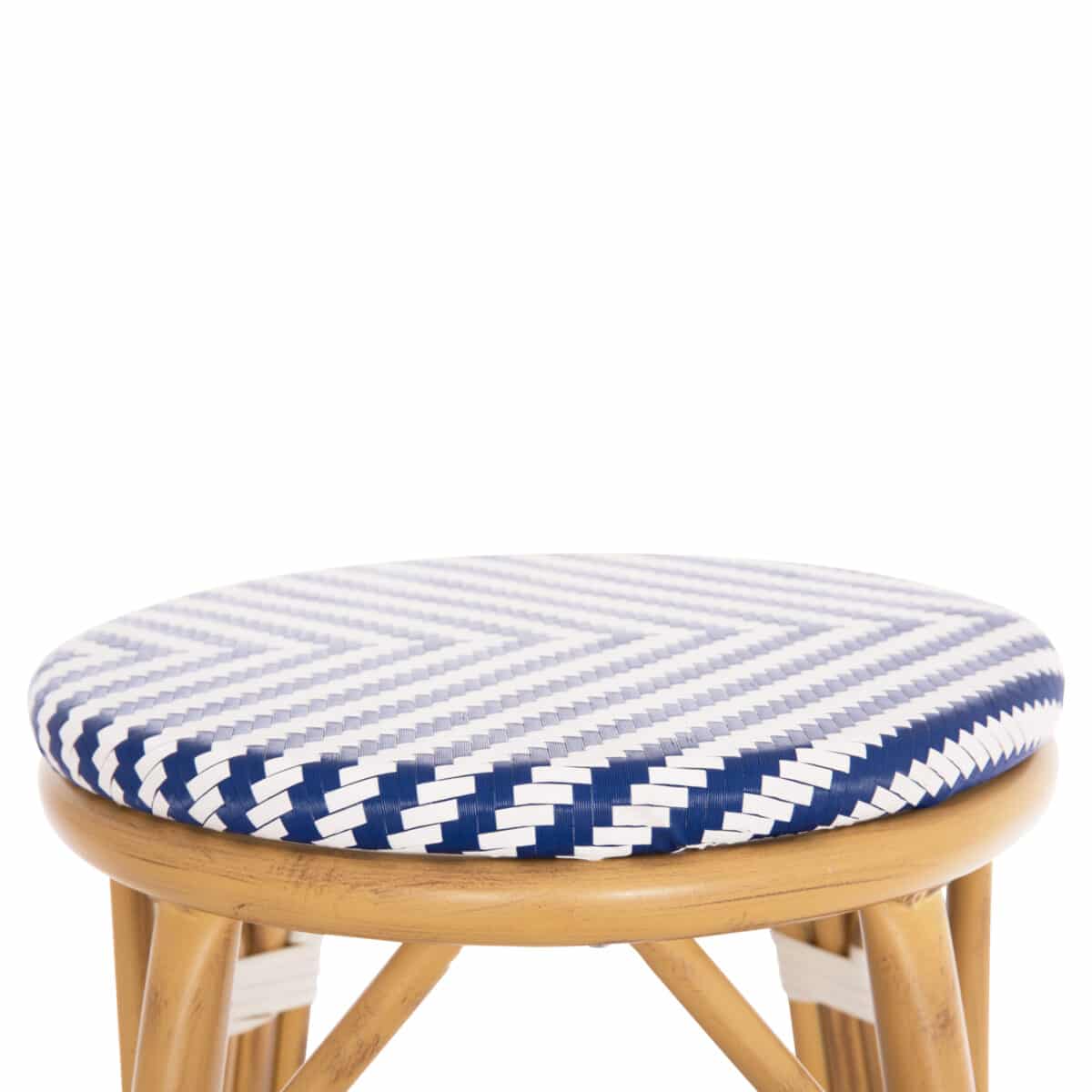 ΣΚΑΜΠΟ ΑΛΟΥΜΙΝΙΟΥ ΜΕΣ.ΥΨΟΥΣ CHINO HM6286.05 BAMBOO LOOK & TEXTILENE ΜΠΛΕ 43x43x65Υεκ - Image 5