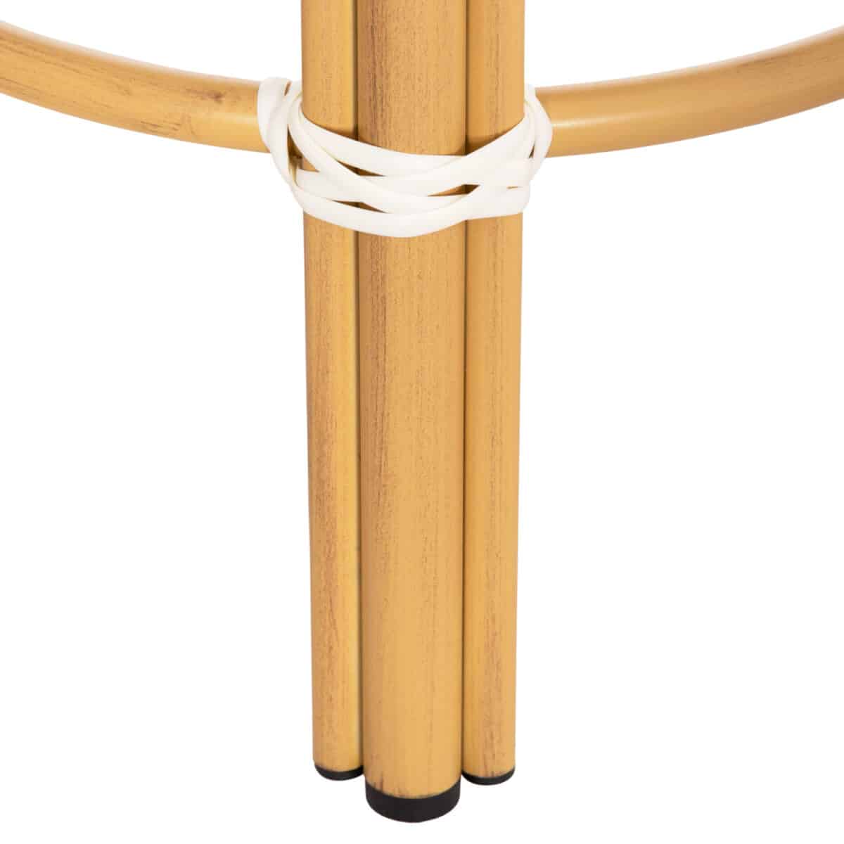 ΣΚΑΜΠΟ ΑΛΟΥΜΙΝΙΟΥ ΜΕΣ.ΥΨΟΥΣ CHINO HM6286.05 BAMBOO LOOK & TEXTILENE ΜΠΛΕ 43x43x65Υεκ - Image 7