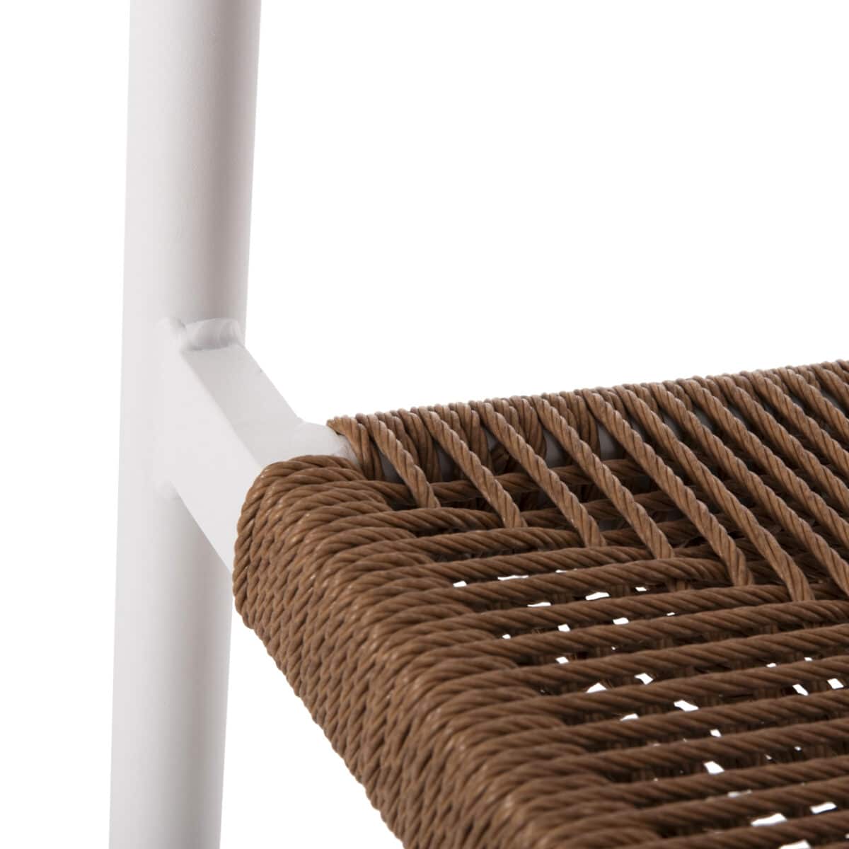 ΣΚΑΜΠΟ BAR ΑΛΟΥΜΙΝΙΟΥ GREGG HM5788.11 ΛΕΥΚΟ-ΜΠΕΖ ΤΗΣ ΑΜΜΟΥ ΣΥΝΘ.RATTAN 55x57x106Υεκ. - Image 9