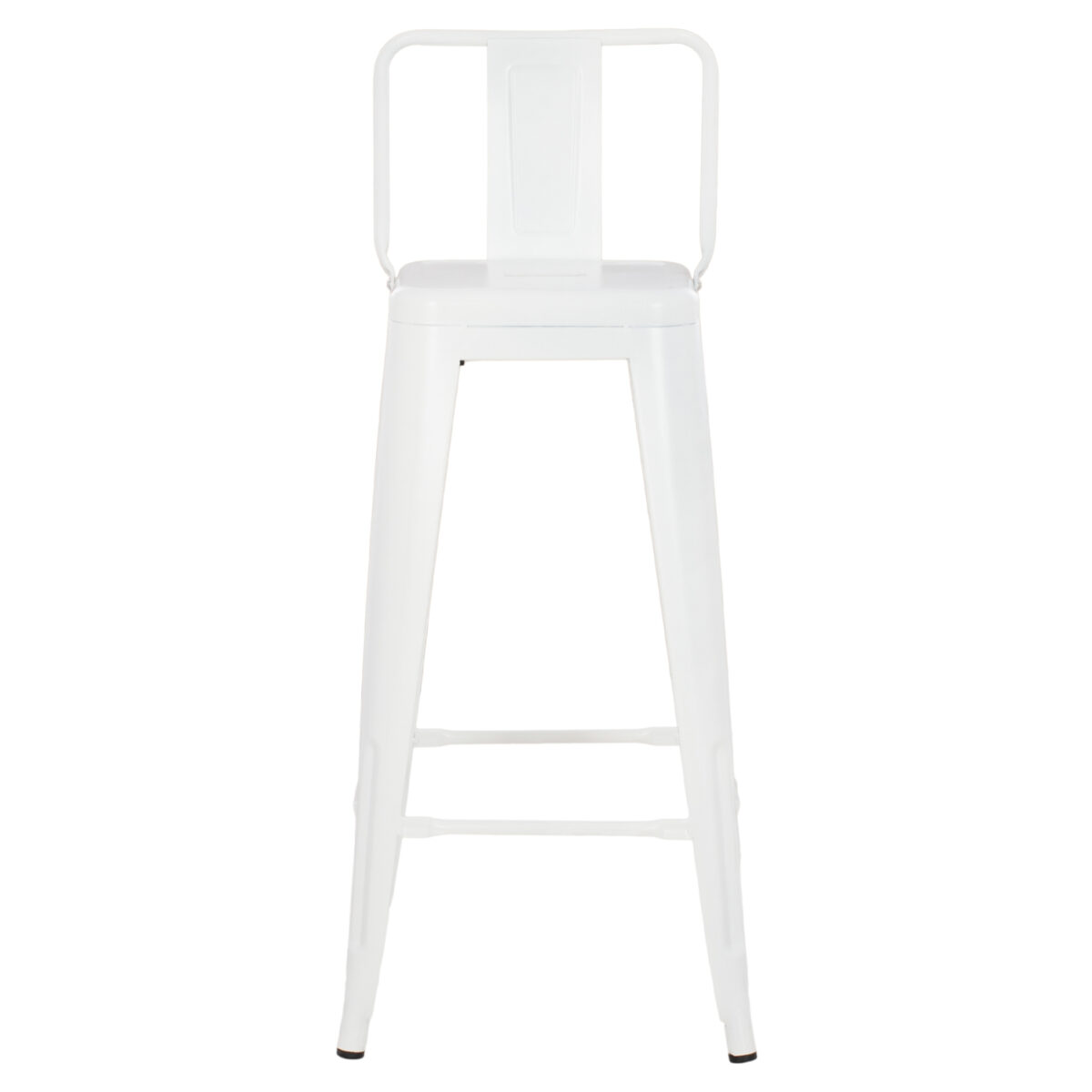 ΣΚΑΜΠΟ BAR ME ΠΛΑΤΗ ΜΕΤΑΛΛΙΚΟ MELITA-PRO HM8643.41 ΛΕΥΚΟ ΜΑΤ 42x42x100Υεκ. - Image 3