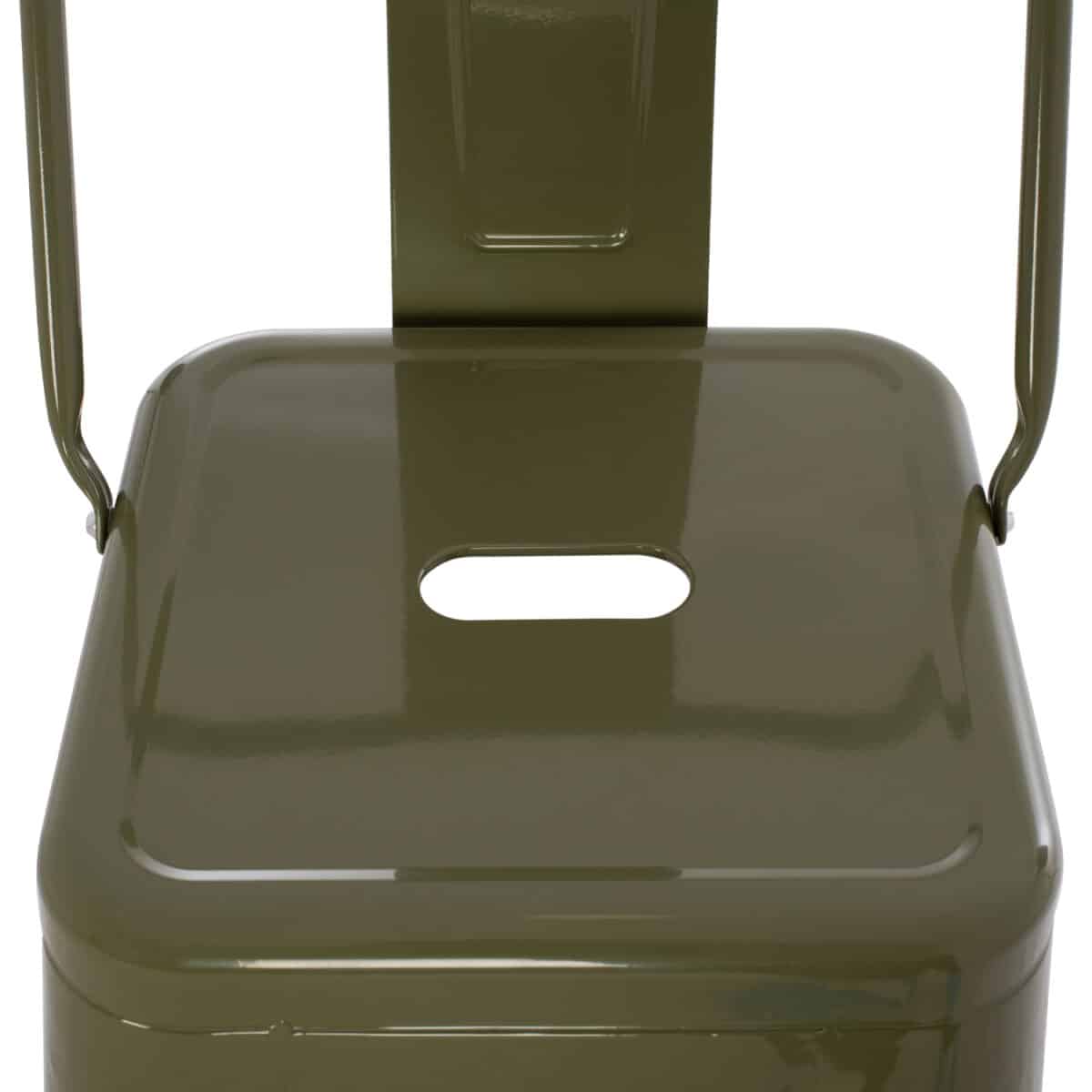 ΣΚΑΜΠΟ BAR ME ΠΛΑΤΗ ΜΕΤΑΛΛΙΚΟ MELITA-PRO HM8643.43 DARK OLIVE GREEN 42x42x100Υεκ. - Image 8