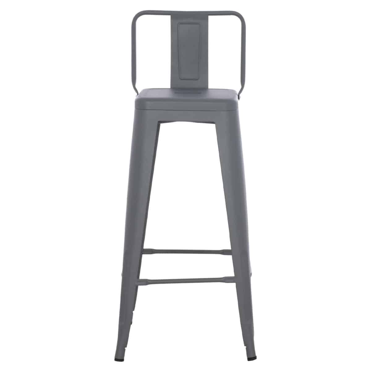 ΣΚΑΜΠΟ BAR ME ΠΛΑΤΗ ΜΕΤΑΛΛΙΚΟ MELITA-PRO HM8643.50 ΓΚΡΙ 42x42x100Υεκ. - Image 3