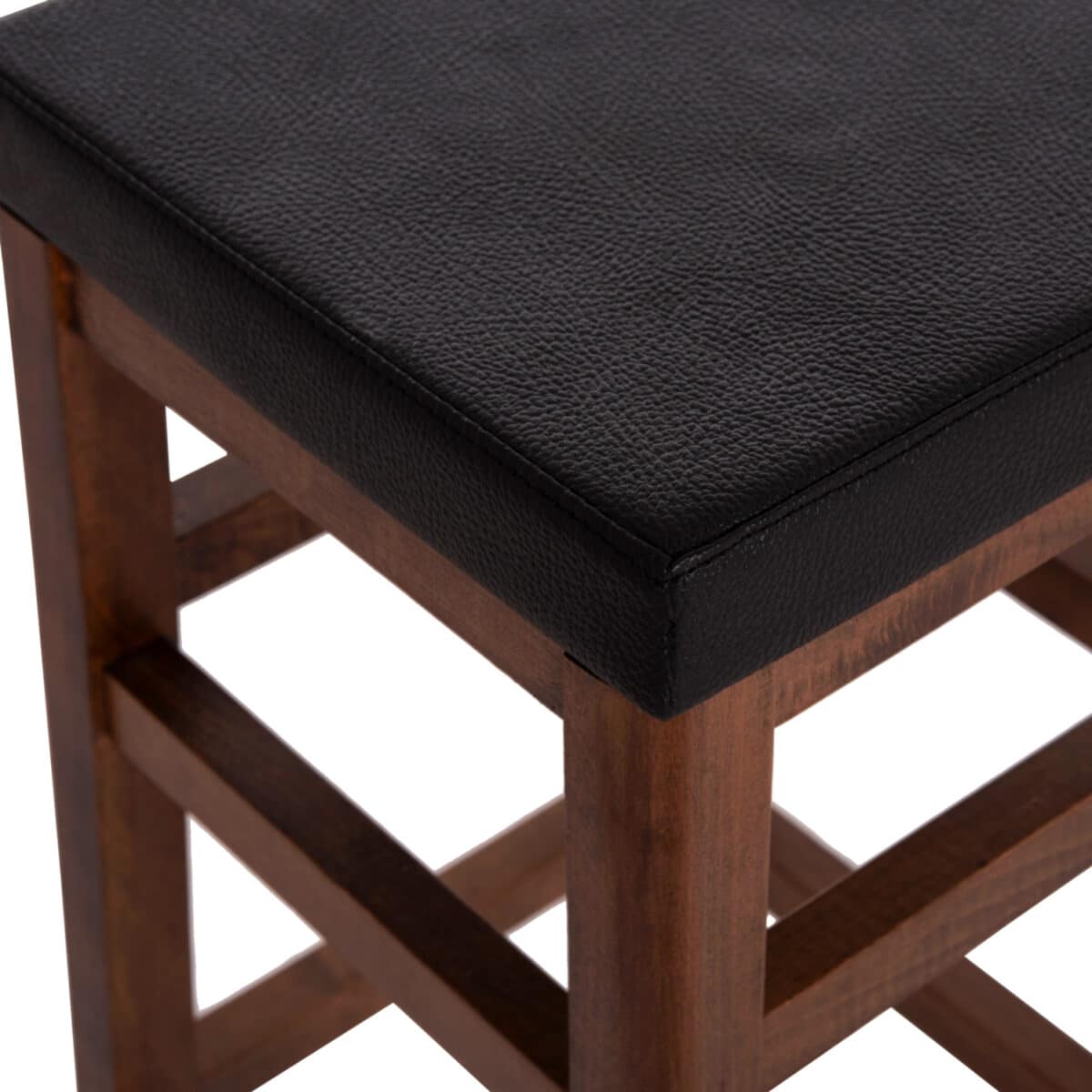 ΣΚΑΜΠO ΚΑΦΕΝΕΙΟΥ ΚΑΦΕ ΜΕ PU ΜΑΥΡΟ ΤΕΤΡΑΓΩΝΟ HM8069 30x34x82Υ εκ. - Image 5