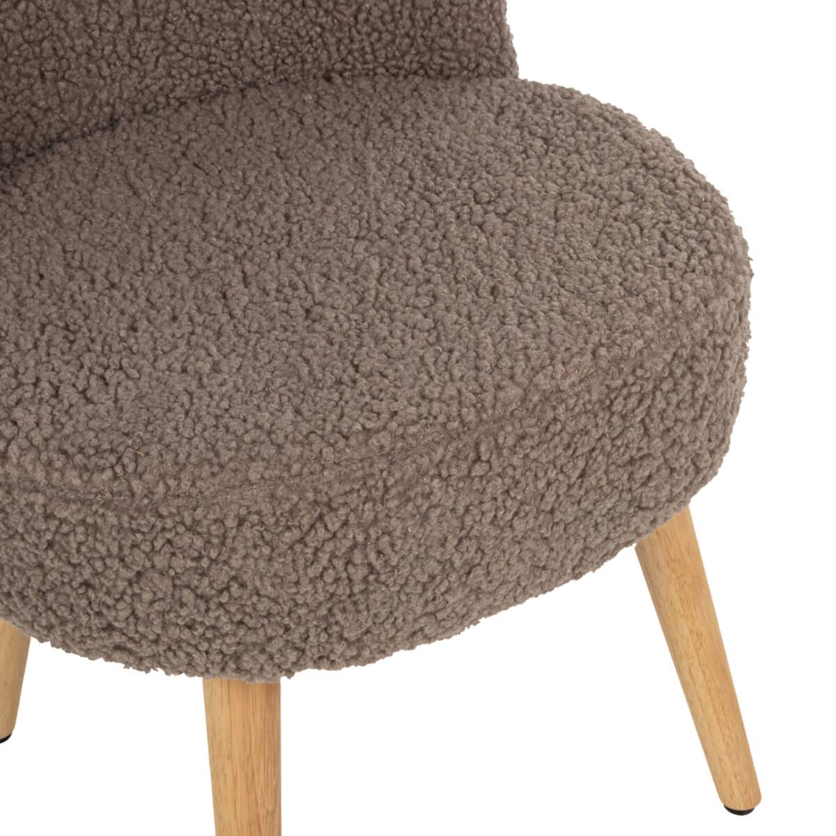 ΣΚΑΜΠΟ ΜΕ ΠΛΑΤΗ YASMINE ΜΠΟΥΚΛΕ ΥΦΑΣΜΑ ΑΝΟΙΧΤΟ ΚΑΦΕ HM8395.25 47x46x64,5Y εκ. - Image 8