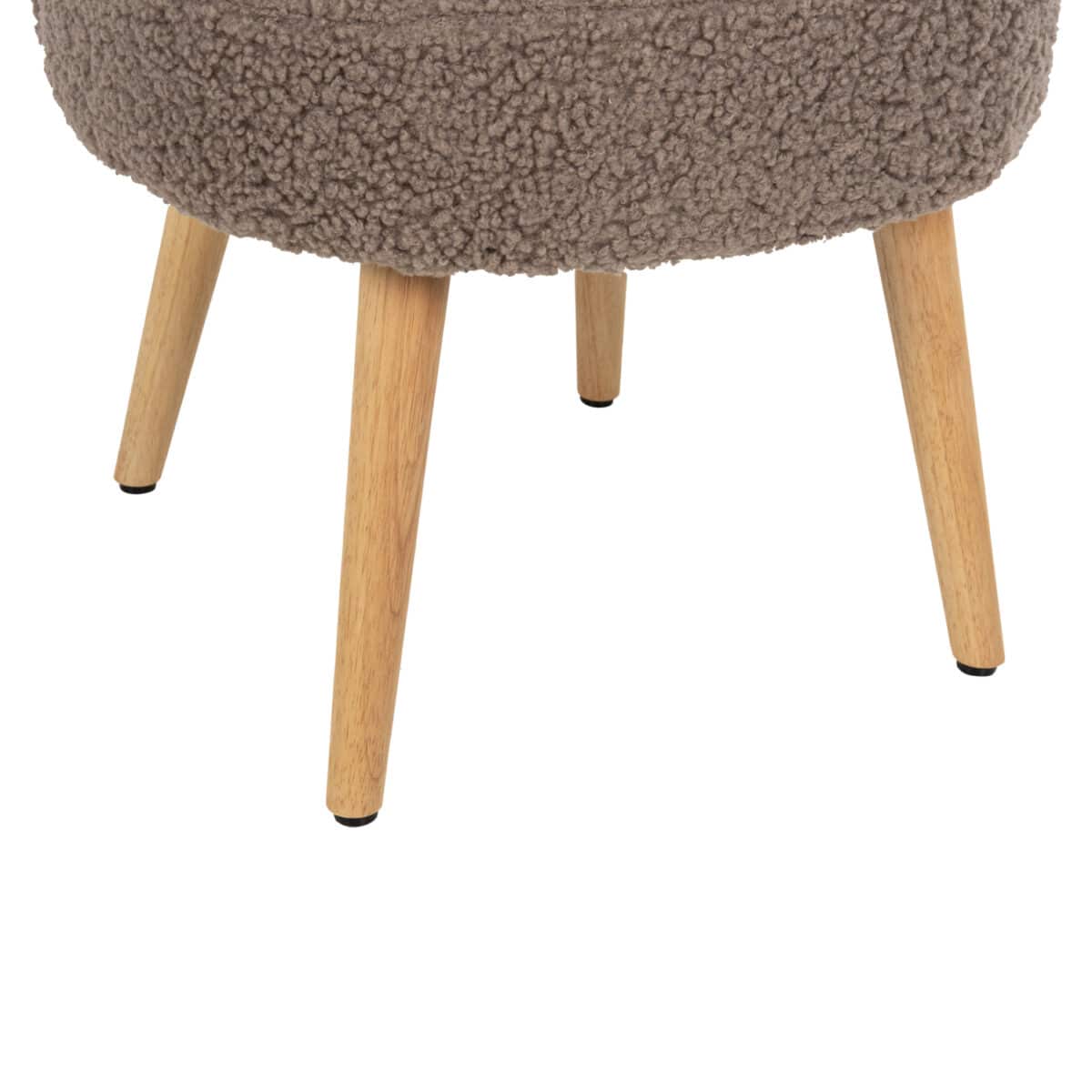 ΣΚΑΜΠΟ ΜΕ ΠΛΑΤΗ YASMINE ΜΠΟΥΚΛΕ ΥΦΑΣΜΑ ΑΝΟΙΧΤΟ ΚΑΦΕ HM8395.25 47x46x64,5Y εκ. - Image 10