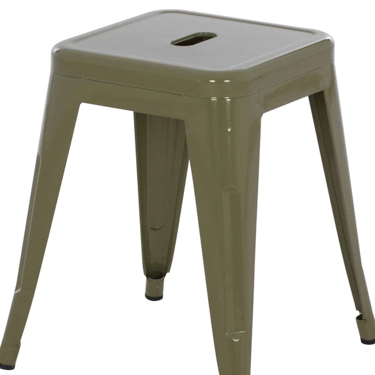 ΣΚΑΜΠΟ ΜΕΤΑΛΛΙΚΟ MELITA HM0096.43 ΣΕ DARK OLIVE ΧΡΩΜΑ 37x37x45Υεκ. - Image 5