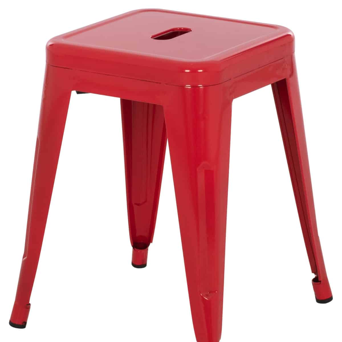 ΣΚΑΜΠΟ ΜΕΤΑΛΛΙΚΟ MELITA HM0096.44 ΣΕ ΚΟΚΚΙΝΟ ΧΡΩΜΑ 37x37x45Υεκ. - Image 5