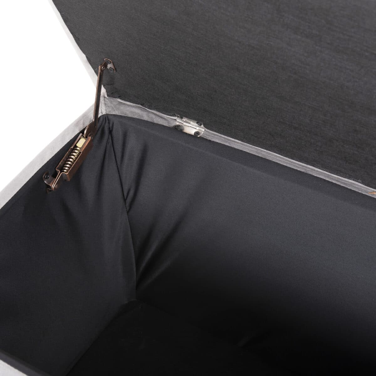 ΣΚΑΜΠΟ-ΜΠΑΟΥΛΟ ΜΕ ΑΠΟΘΗΚΕΥΤΙΚΟ ΧΩΡΟ PUNK HM279.11 ΓΚΡΙ ΒΕΛΟΥΔΟ 90x50x50Υεκ. - Image 8