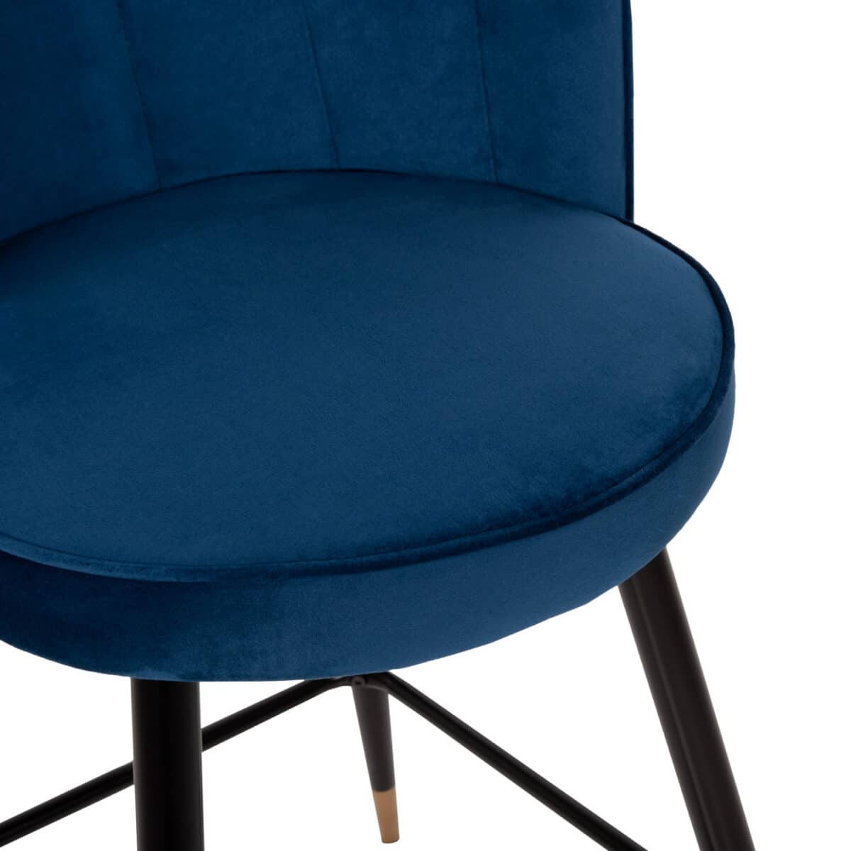 ΣΚΑΜΠΟ ΜΕΣΑΙΟΥ ΥΨΟΥΣ HM8736.08 VESNA ΒΕΛΟΥΔΟ ΜΠΛΕ ΜΕ ΜΕΤΑΛΛΙΚΟ ΣΚΕΛΕΤΟ 50x50x90 εκ. - Image 8