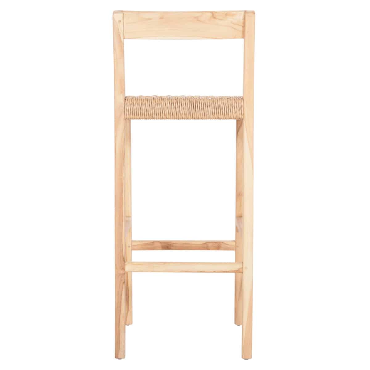 ΣΚΑΜΠΟ ΜΠΑΡ ΜΕ ΠΛΑΤΗ PLERED HM6129 ΞΥΛΟ ΤΕΑΚ & ΣΧΟΙΝΙ VIRO 40x45x100εκ. - Image 6