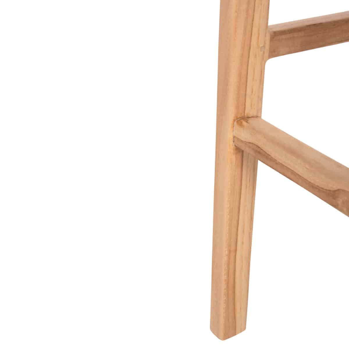 ΣΚΑΜΠΟ ΜΠΑΡ ΜΕ ΠΛΑΤΗ PLERED HM6129 ΞΥΛΟ ΤΕΑΚ & ΣΧΟΙΝΙ VIRO 40x45x100εκ. - Image 10