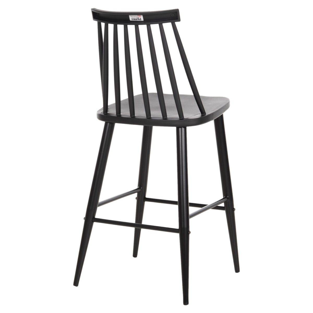 ΣΚΑΜΠΟ ΜΠΑΡ ΜΕΣΑΙΟΥ ΥΨΟΥΣ VANESSA HM9300.12 ΠΟΛΥΠΡΟΠΥΛΕΝΙΟ & ΜΕΤΑΛΛΟ-ΜΑΥΡΟ 45,5x46x97Υ εκ. - Image 5