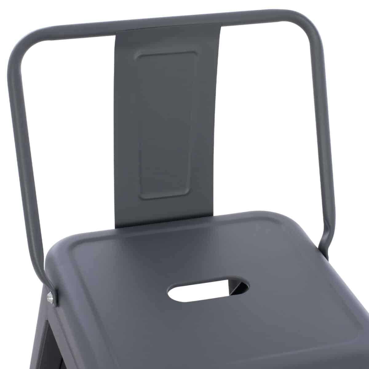 ΣΚΑΜΠΟ ΜΠΑΡ ΜΕΣΑΙΟΥ ΥΨΟΥΣ ΜΕΤΑΛΛΙΚΟ MELITA-PRO HM8574.50 ΓΚΡΙ 43x43x88Υεκ. - Image 7