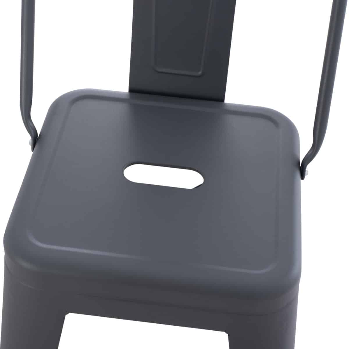 ΣΚΑΜΠΟ ΜΠΑΡ ΜΕΣΑΙΟΥ ΥΨΟΥΣ ΜΕΤΑΛΛΙΚΟ MELITA-PRO HM8574.50 ΓΚΡΙ 43x43x88Υεκ. - Image 8