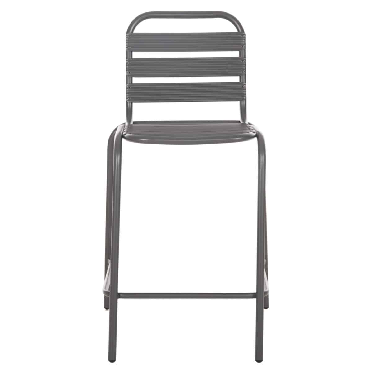 ΣΚΑΜΠΟ ΜΠΑΡ ΜΕΣ.ΥΨΟΥΣ LAURA HM6065.01 ΜΕΤΑΛ.ΣΚΕΛΕΤΟΣ-ΑΛΟΥΜΙΝΙΟ ΣΕ ΓΚΡΙ 58,5x58x104Υ εκ. - Image 3