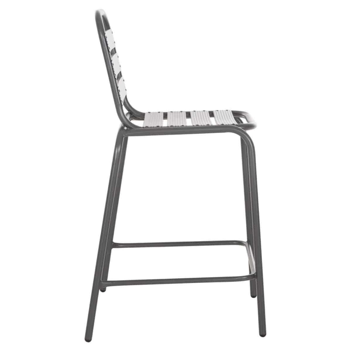 ΣΚΑΜΠΟ ΜΠΑΡ ΜΕΣ.ΥΨΟΥΣ LAURA HM6065.01 ΜΕΤΑΛ.ΣΚΕΛΕΤΟΣ-ΑΛΟΥΜΙΝΙΟ ΣΕ ΓΚΡΙ 58,5x58x104Υ εκ. - Image 4