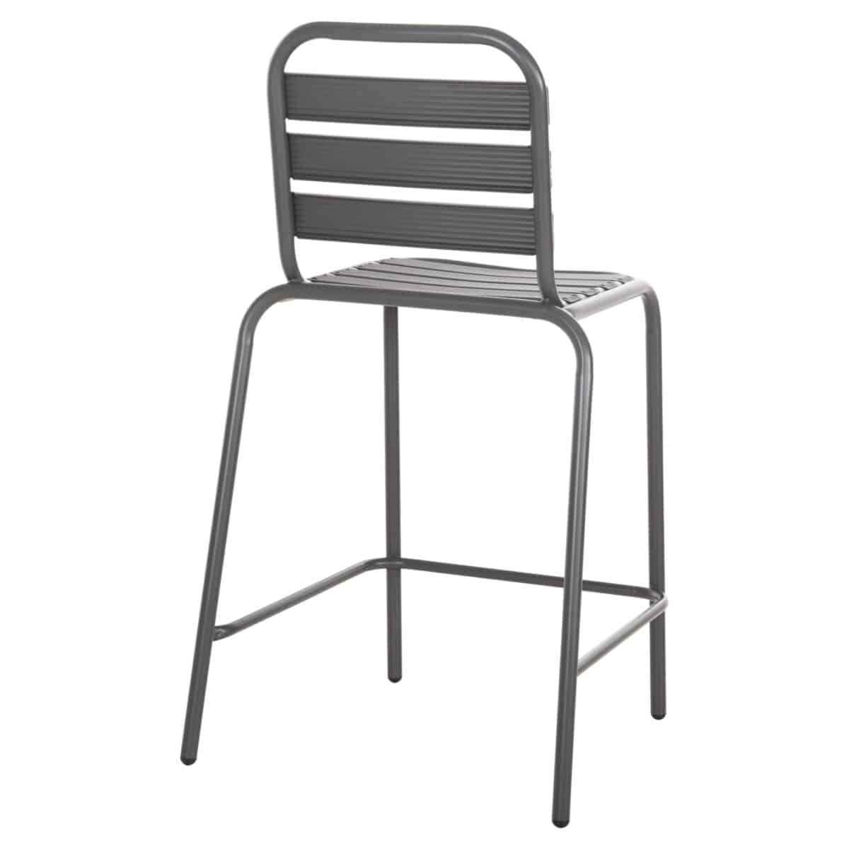 ΣΚΑΜΠΟ ΜΠΑΡ ΜΕΣ.ΥΨΟΥΣ LAURA HM6065.01 ΜΕΤΑΛ.ΣΚΕΛΕΤΟΣ-ΑΛΟΥΜΙΝΙΟ ΣΕ ΓΚΡΙ 58,5x58x104Υ εκ. - Image 5