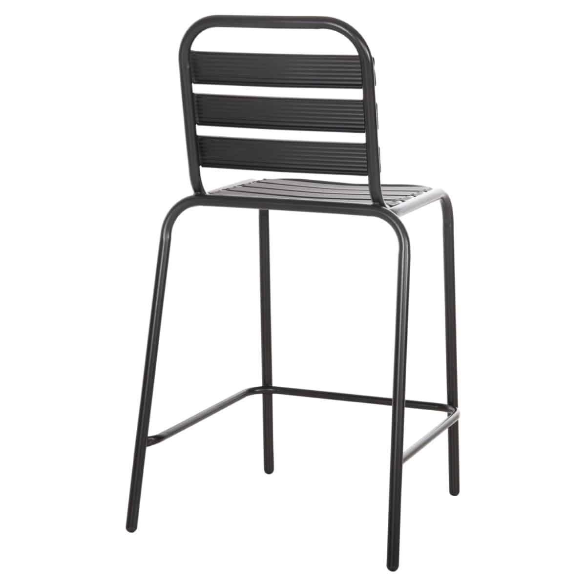 ΣΚΑΜΠΟ ΜΠΑΡ ΜΕΣ.ΥΨΟΥΣ LAURA HM6065.03 ΜΕΤΑΛ.ΣΚΕΛΕΤΟΣ-ΑΛΟΥΜΙΝΙΟ ΣΕ ΜΑΥΡΟ 58,5x58x104Υ εκ. - Image 5