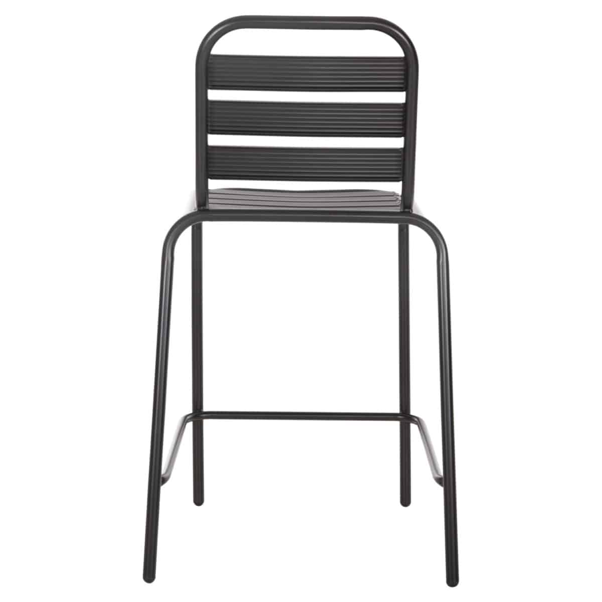 ΣΚΑΜΠΟ ΜΠΑΡ ΜΕΣ.ΥΨΟΥΣ LAURA HM6065.03 ΜΕΤΑΛ.ΣΚΕΛΕΤΟΣ-ΑΛΟΥΜΙΝΙΟ ΣΕ ΜΑΥΡΟ 58,5x58x104Υ εκ. - Image 6