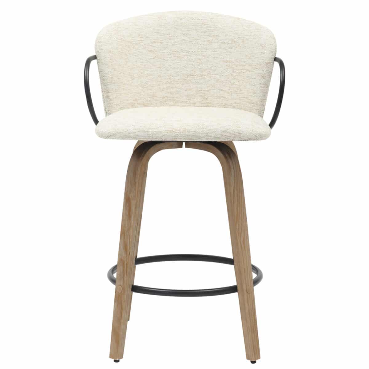 ΣΚΑΜΠΟ ΜΠΑΡ ΜΕΣ.ΥΨΟΥΣ NEBOR HM9986.01 ΠΟΔΙΑ Κ.Π.-ΜΑΥΡΟ ΜΕΤΑΛΛΟ-ΕΚΡΟΥ ΥΦΑΣΜΑ 53,5x51x90Υεκ - Image 3