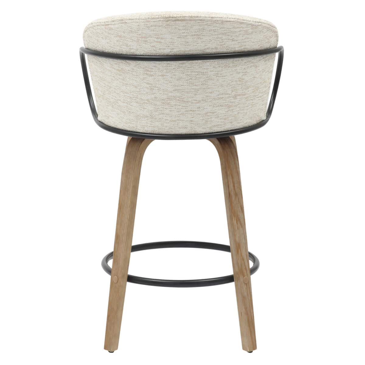 ΣΚΑΜΠΟ ΜΠΑΡ ΜΕΣ.ΥΨΟΥΣ NEBOR HM9986.01 ΠΟΔΙΑ Κ.Π.-ΜΑΥΡΟ ΜΕΤΑΛΛΟ-ΕΚΡΟΥ ΥΦΑΣΜΑ 53,5x51x90Υεκ - Image 6