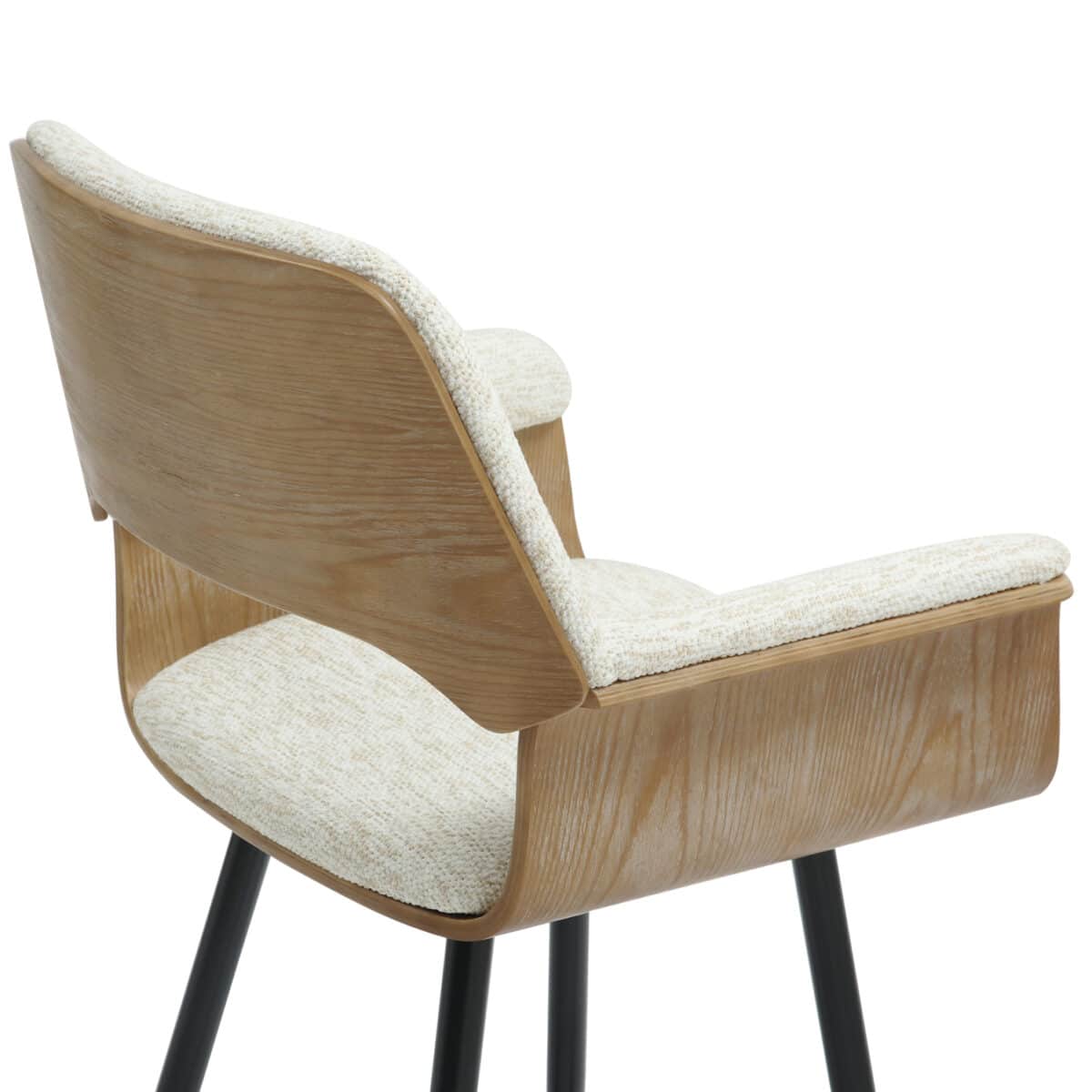 ΣΚΑΜΠΟ ΜΠΑΡ ΜΕΣ.ΥΨΟΥΣ CLIPP HM9987.02 ΜΑΥΡΑ ΜΕΤΑΛ.ΠΟΔΙΑ-ΕΚΡΟΥ ΥΦΑΣΜΑ 57,5x53x98Υεκ - Image 8