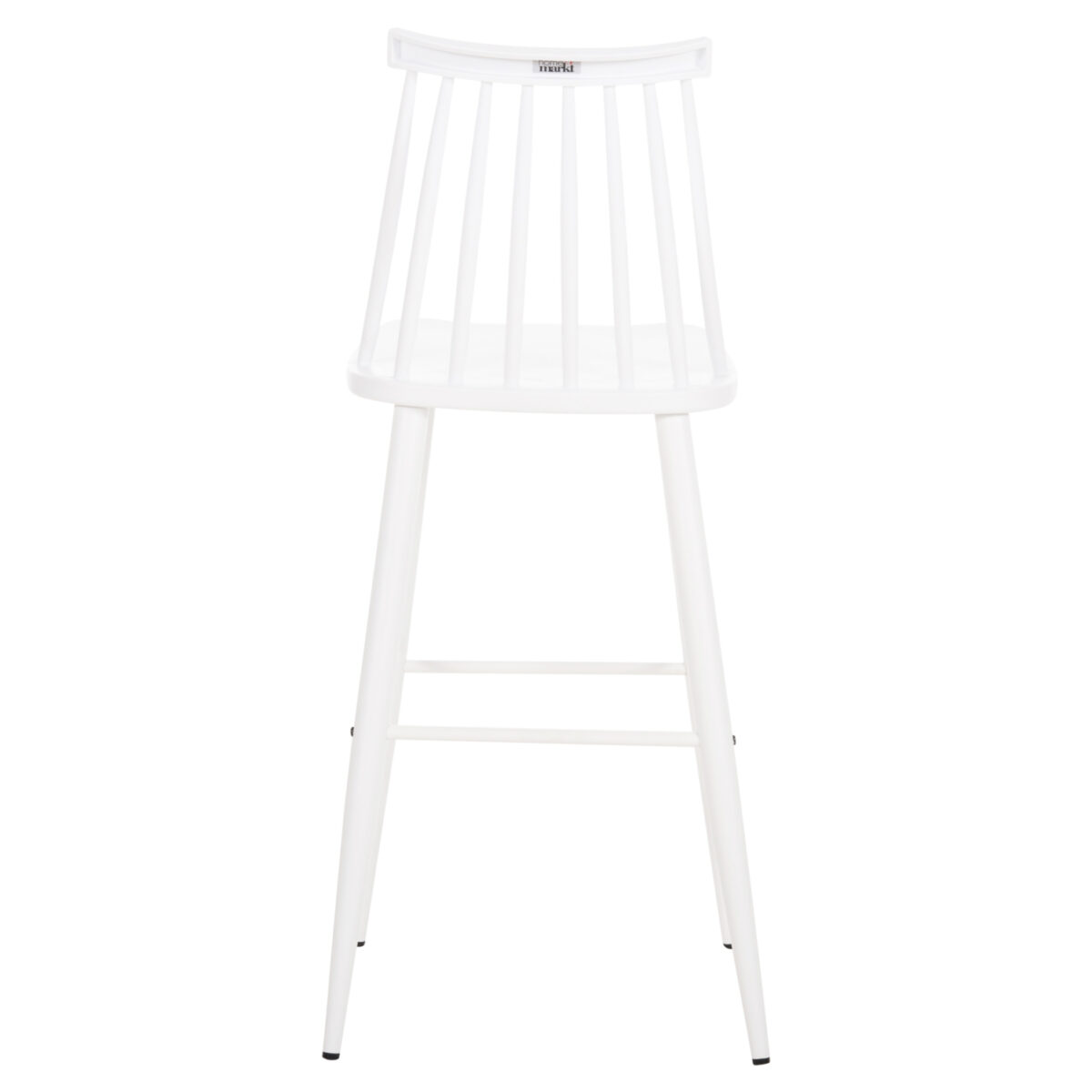 ΣΚΑΜΠΟ ΜΠΑΡ ΨΗΛΟ VANESSA HM8459.11 ΛΕΥΚΟ PP & ΛΕΥΚΑ ΜΕΤΑΛ.ΠΟΔΙΑ 47x48,5x107Υεκ. - Image 6