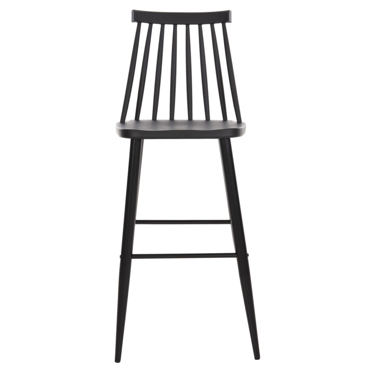 ΣΚΑΜΠΟ ΜΠΑΡ ΨΗΛΟ VANESSA HM8459.12 ΜΑΥΡΟ PP & ΜΑΥΡΑ ΜΕΤΑΛ.ΠΟΔΙΑ 47x48,5x107Υεκ. - Image 3