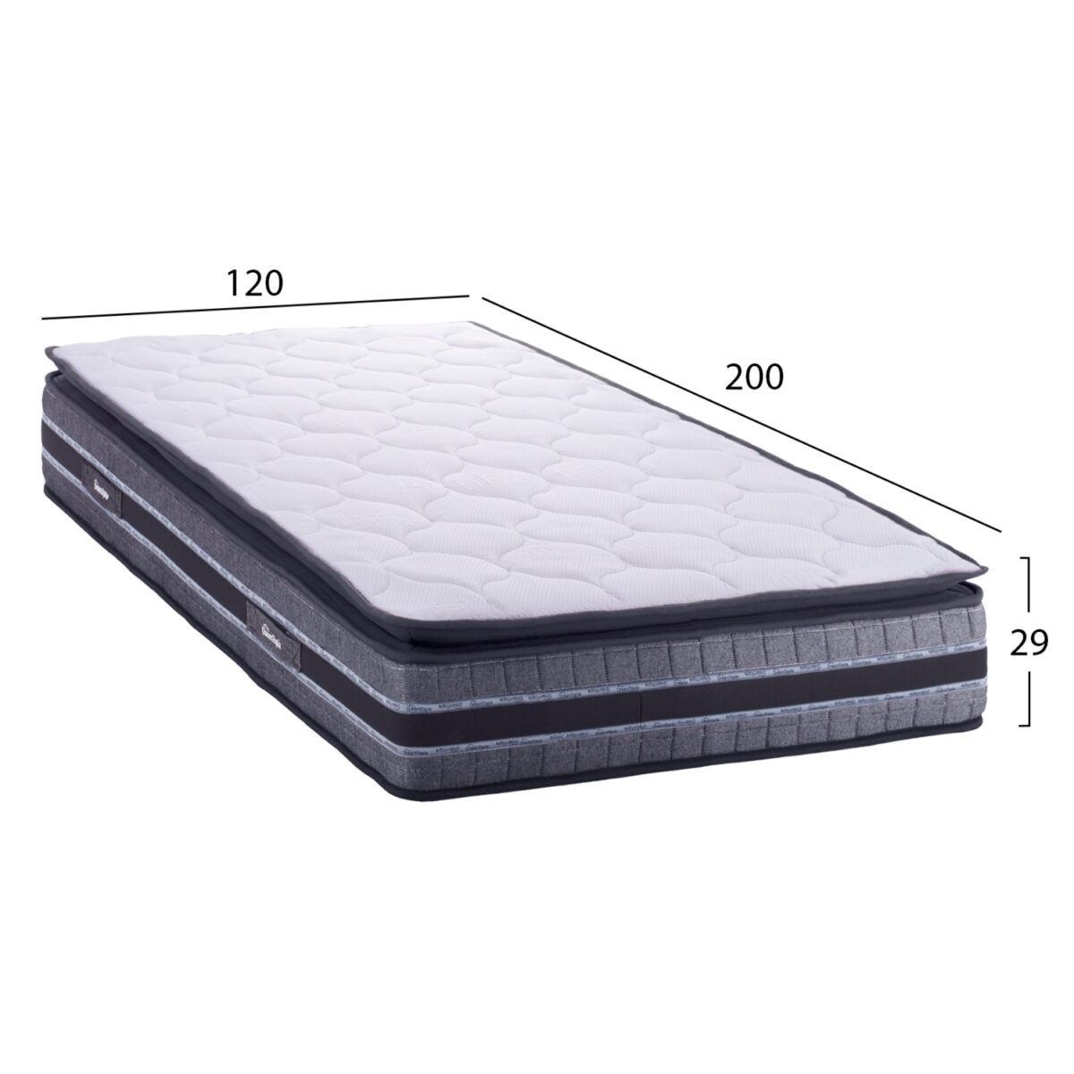 ΣΤΡΩΜΑ DREAMTOPIA FRANKLIN HM657.120 BONNELL SPRING ΜΕ ΑΝΩΣΤΡΩΜΑ 120x200x29Y εκ. - Image 2