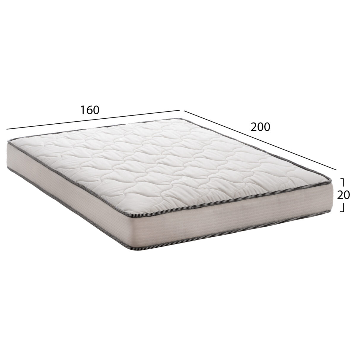 ΣΤΡΩΜΑ DREAMTOPIA ΣΕΙΡΑ ATLAS HM654.160 BONNELL SPRING 160x200x20Y εκ. - Image 2