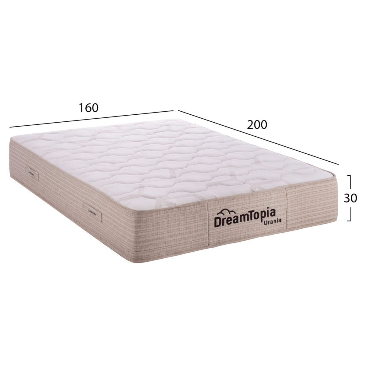 ΣΤΡΩΜΑ DREAMTOPIA, σειρά URANIA HM659.160 POCKET SPRING 160X200x30Yεκ. - Image 2