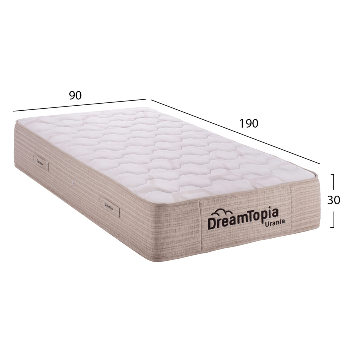 ΣΤΡΩΜΑ DREAMTOPIA, σειρά URANIA HM659.90 POCKET SPRING 90X190x30Yεκ. - Image 2