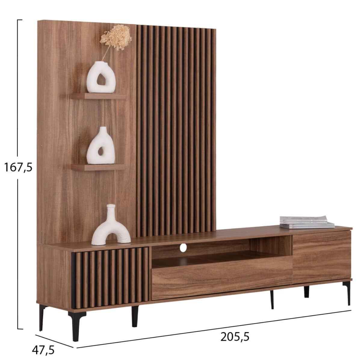 ΣΥΝΘΕΣΗ ΣΑΛΟΝΙΟΥ 3ΤΜΧ HARRY HM21092 ΤΡΑΠΕΖΙ ΣΑΛΟΝΙΟΥ-ΕΠΙΠΛΟ TV-ΒΙΤΡΙΝΑ - Image 2