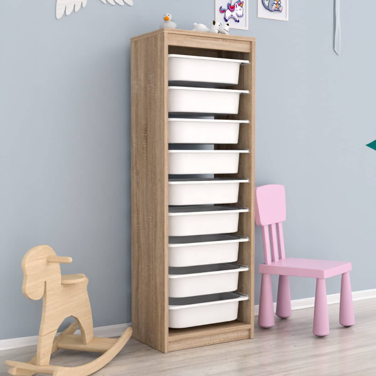 ΣΥΡΤΑΡΙΕΡΑ SANI HM18203.03 ΜΕΛΑΜΙΝΗ SONAMA-9 ΛΕΥΚΑ ΣΥΡΤΑΡΙΑ P.E. 45,5x29,6x125Υ - Image 4