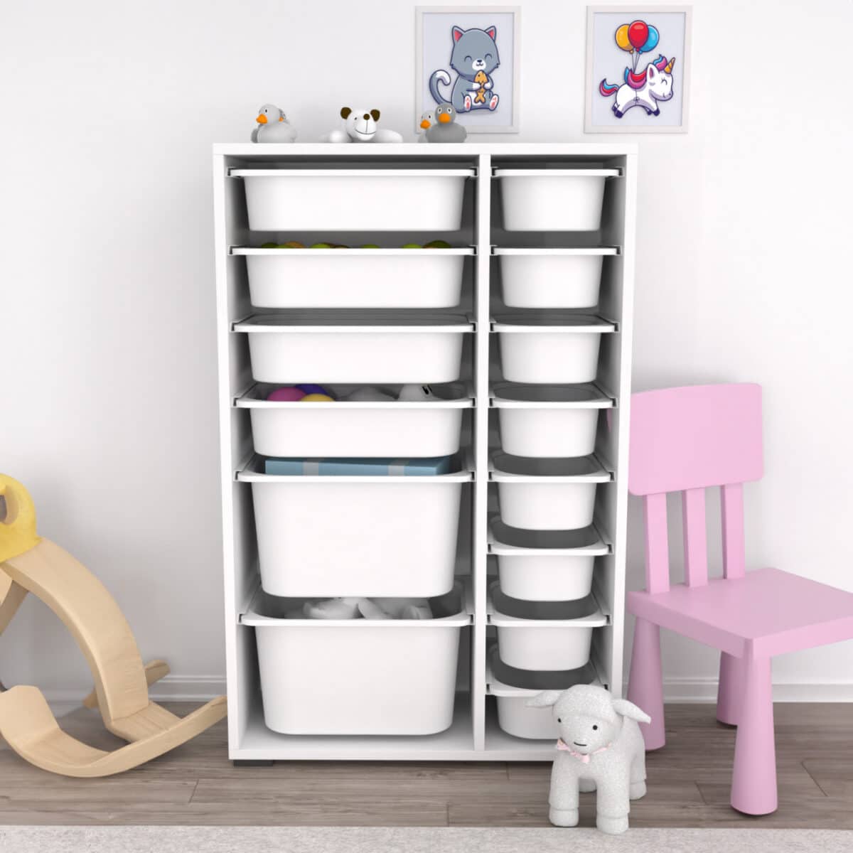 ΣΥΡΤΑΡΙΕΡΑ SANI HM18211.01 ΜΕΛΑΜΙΝΗ ΣΕ ΛΕΥΚΟ-14 ΛΕΥΚΑ ΣΥΡΤΑΡΙΑ P.E. 69,5x30x109Υεκ - Image 3